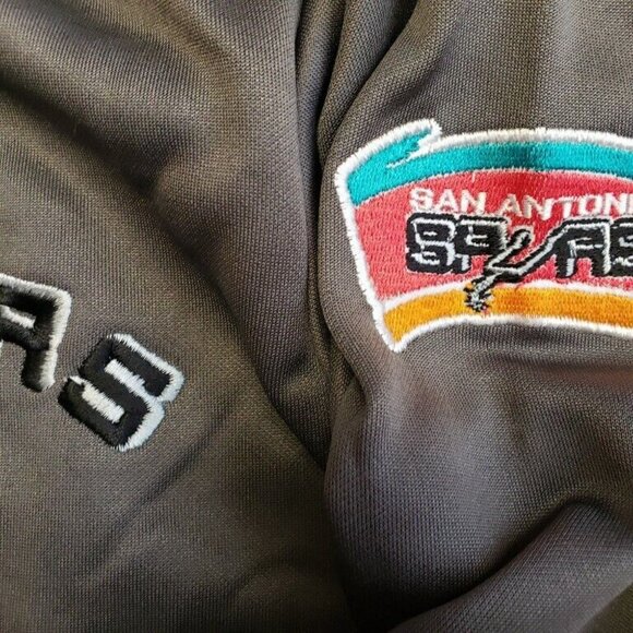 Hardwood Classics NBA San Antonio Spurs Full Zip Hoodie Boys Youth M Charcoal - Picture 4 of 6